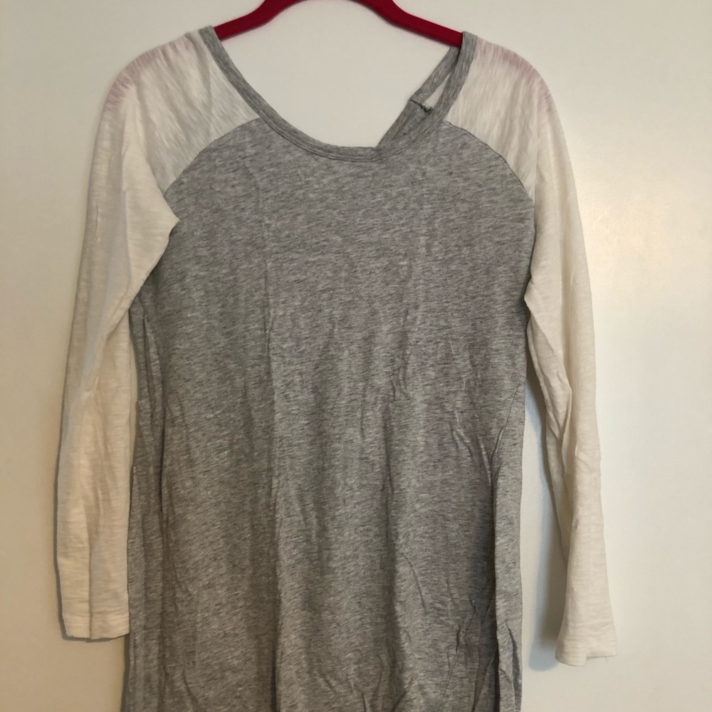 Baseball sleeve shirt dress tunic